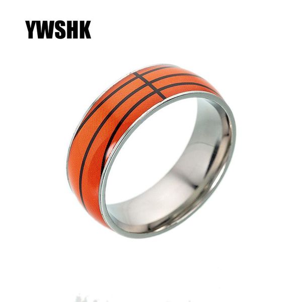 8mm football basketball baseball rugby titanium steel rings sporting goods jewelry for men or women wedding, Slivery;golden
8mm football basketball baseball rugby titanium steel rings sporting goods jewelry for men or women wedding, Slivery;golden