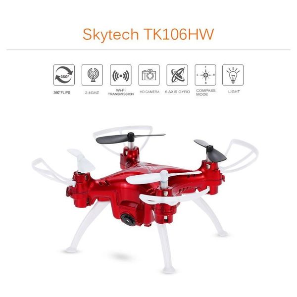 skytech tk106hw 4ch 6-axis gyro mini fpv wifi headless drone w/ 2.0mp camera live video 3d flips &led lights rc quadcopter drones
skytech tk106hw 4ch 6-axis gyro mini fpv wifi headless drone w/ 2.0mp camera live video 3d flips &led lights rc quadcopter drones