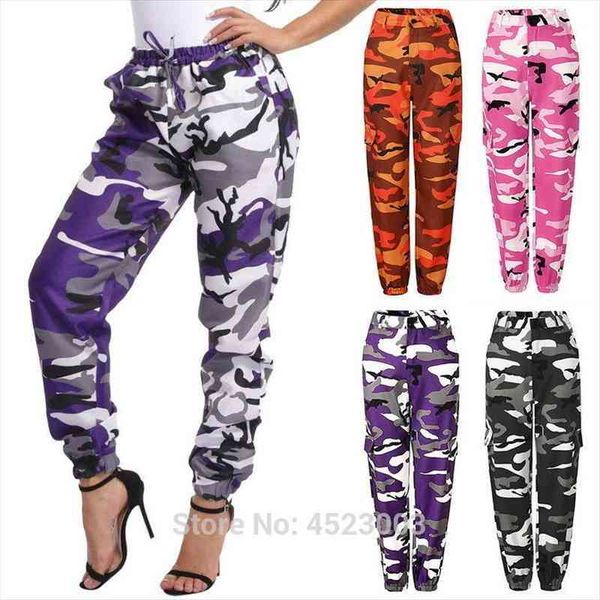 camo cargo trousers casual military women capris army combat camouflage jeans, Black;white 
camo cargo trousers casual military women capris army combat camouflage jeans, Black;white