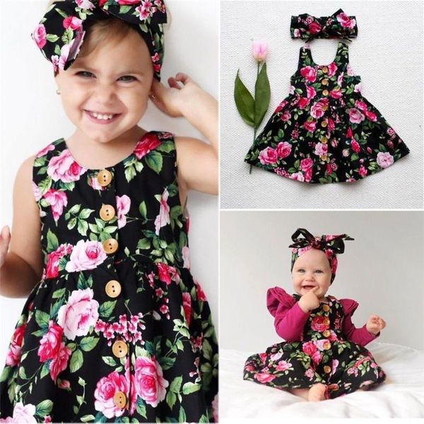 girl's dresses 2pcs infant baby girls dress cute girl sleeveless floral bowknot kids summer sundress clothes clothing1, Red;yellow
girl's dresses 2pcs infant baby girls dress cute girl sleeveless floral bowknot kids summer sundress clothes clothing1, Red;yellow