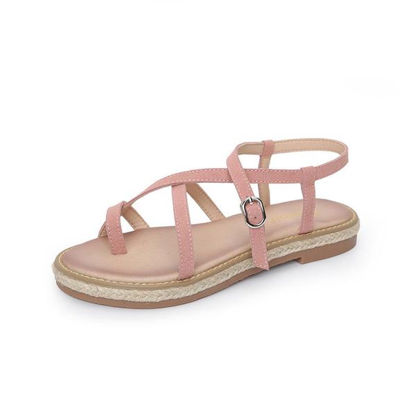 spring and summer sandals ladies flat with fashion bottom roman large size women's shoes, Black
spring and summer sandals ladies flat with fashion bottom roman large size women's shoes, Black