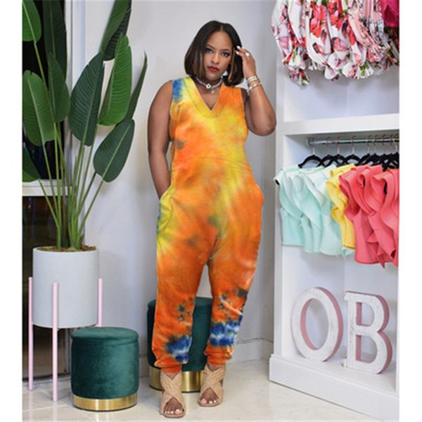 womens colors tie-dye rompers fashion trend sleeveless v-neck loose trousers designer summer female with pockets casual high waist jumpsuit, Black;white
womens colors tie-dye rompers fashion trend sleeveless v-neck loose trousers designer summer female with pockets casual high waist jumpsuit, Black;white