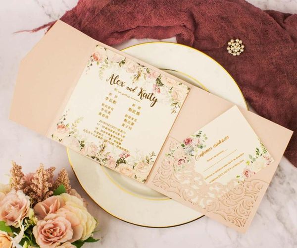 greeting cards 1pcs light pink navy blue laser cut tri-fold wedding invitation kit envelope personalized pocket invite rsvp
greeting cards 1pcs light pink navy blue laser cut tri-fold wedding invitation kit envelope personalized pocket invite rsvp