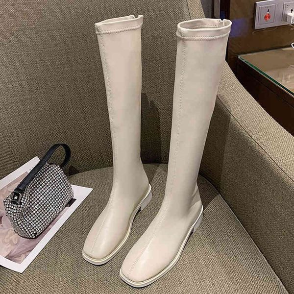 winter fashion women thigh high long flat boots beige low heels knee soft leather square toe party sho, Black
winter fashion women thigh high long flat boots beige low heels knee soft leather square toe party sho, Black