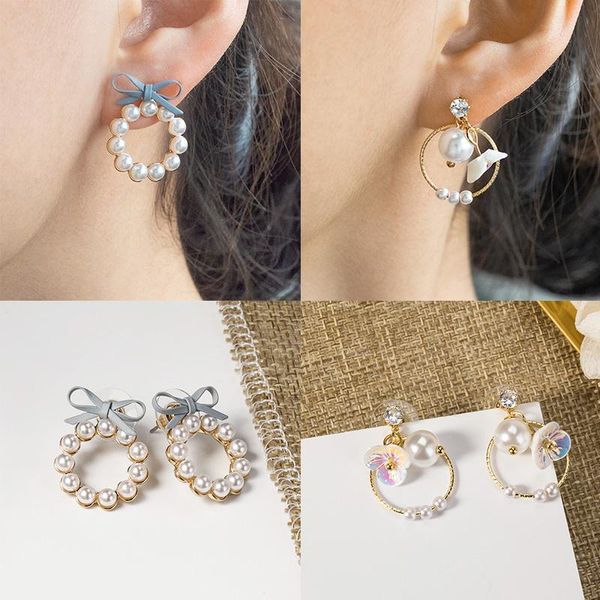 dangle & chandelier bfh korean round pearl earrings for woman 2021 fashion jewelry geometric sweet long drop female wedding earings, Silver
dangle & chandelier bfh korean round pearl earrings for woman 2021 fashion jewelry geometric sweet long drop female wedding earings, Silver