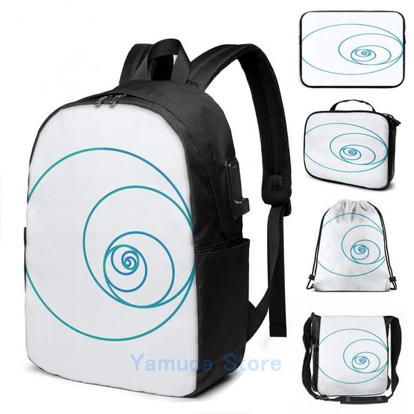 backpack funny graphic print two golden ratio spirals usb charge men school bags women bag travel laptop
backpack funny graphic print two golden ratio spirals usb charge men school bags women bag travel laptop