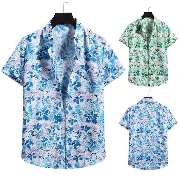 men summer shirt beach style green leaves printed hawaiian shirts casual short sleeve turn down collar blouses men's, White;black
men summer shirt beach style green leaves printed hawaiian shirts casual short sleeve turn down collar blouses men's, White;black