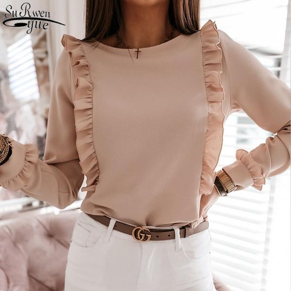 women's blouses & shirts fashion o-neck blouse women vintage woman shirt 2021 autumn cotton solid korean long sleeve office lady cloth, White
women's blouses & shirts fashion o-neck blouse women vintage woman shirt 2021 autumn cotton solid korean long sleeve office lady cloth, White