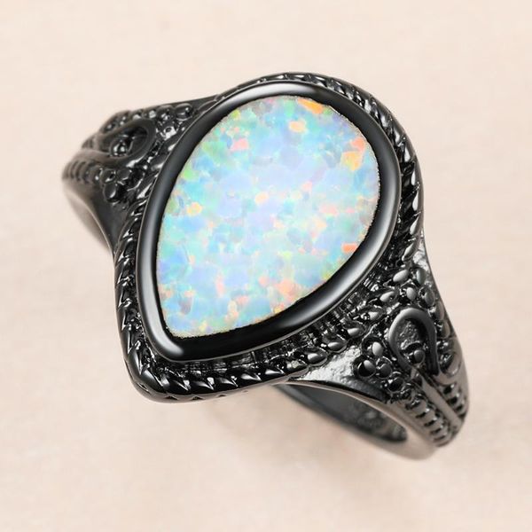 luxury female big water drop ring punk 14kt black gold wedding rings for women vintage bride white opal engagement, Slivery;golden
luxury female big water drop ring punk 14kt black gold wedding rings for women vintage bride white opal engagement, Slivery;golden