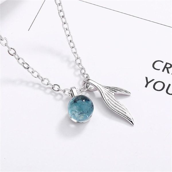 pendant necklaces mermaid jewelry elegant ladies necklace ring set gift simple wild fashion accessories 2021, Silver
pendant necklaces mermaid jewelry elegant ladies necklace ring set gift simple wild fashion accessories 2021, Silver