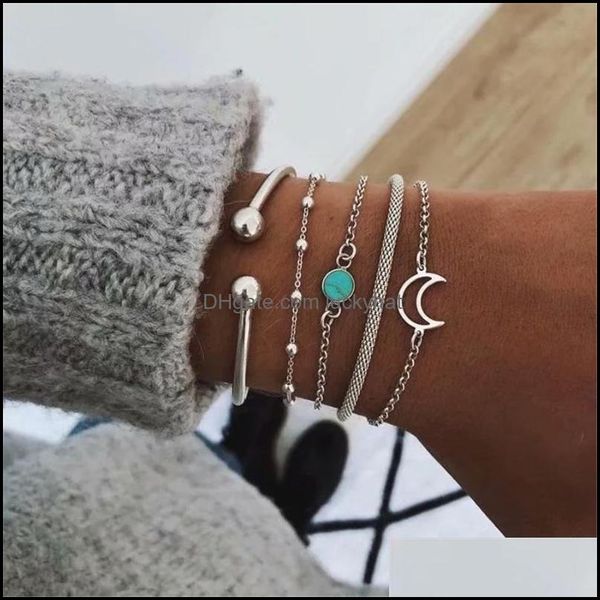link jewelrylink chain 5pcs/set vintage moon stone charm bracelets bangles for women jewelry punk ethnic bijoux femme aessories drop del, Black
link jewelrylink chain 5pcs/set vintage moon stone charm bracelets bangles for women jewelry punk ethnic bijoux femme aessories drop del, Black