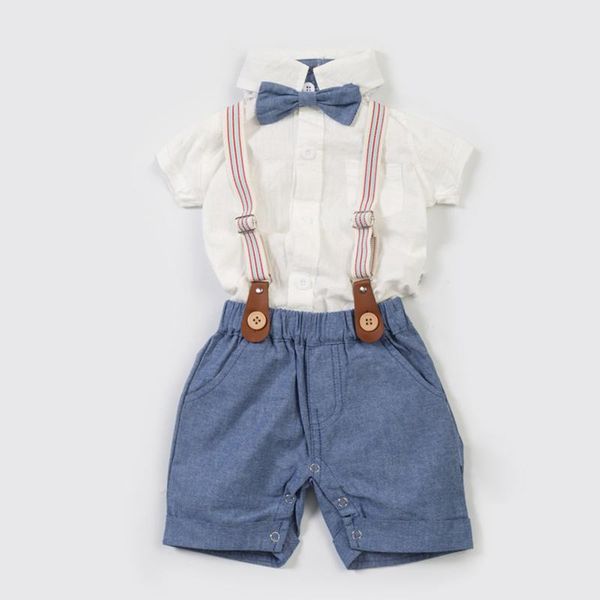 clothing sets toddler baby boys clothes set baby's short sleeve romper with suspender shorts gentleman boy's outfit birthday party, White
clothing sets toddler baby boys clothes set baby's short sleeve romper with suspender shorts gentleman boy's outfit birthday party, White