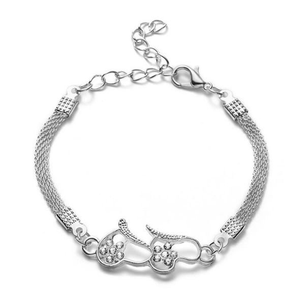 charm bracelets double love chain fashin pattern stylish bracelet jewelry elegant shiny women gift hand, Golden;silver
charm bracelets double love chain fashin pattern stylish bracelet jewelry elegant shiny women gift hand, Golden;silver