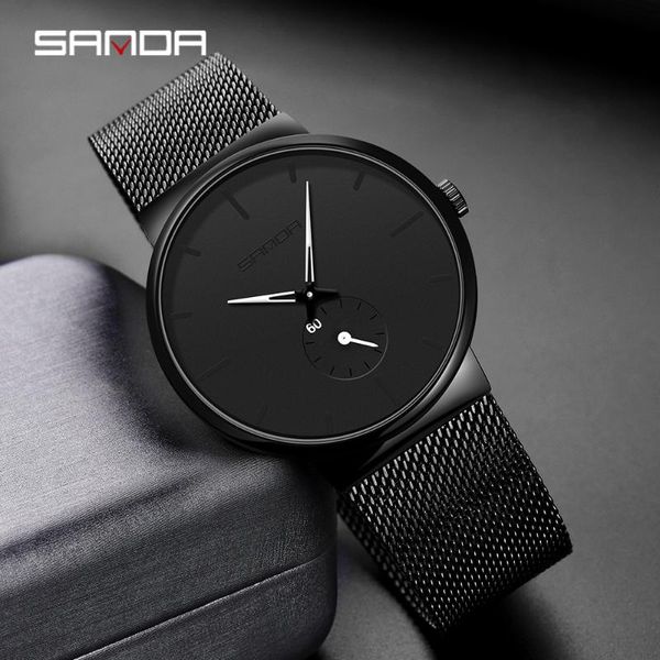 wristwatches sanda fashion mens watches quartz watch men casual mesh steel waterproof sport men's relogio masculino, Slivery;brown
wristwatches sanda fashion mens watches quartz watch men casual mesh steel waterproof sport men's relogio masculino, Slivery;brown