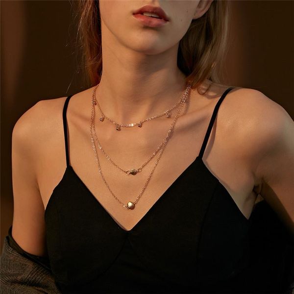 multi layer metal round pendant necklaces hip hop retro tassel beads clavicle chain european women dress v neck jewelry accessories wholesal, Silver
multi layer metal round pendant necklaces hip hop retro tassel beads clavicle chain european women dress v neck jewelry accessories wholesal, Silver