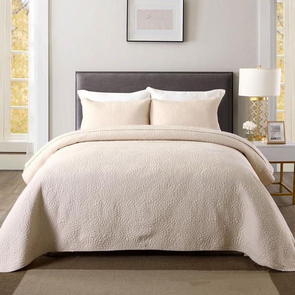 comforters & sets chausub beige bedspreads quilt set 3 piece embroidered quilts quilted bedding king queen size summer blanket cotton coverl
comforters & sets chausub beige bedspreads quilt set 3 piece embroidered quilts quilted bedding king queen size summer blanket cotton coverl
