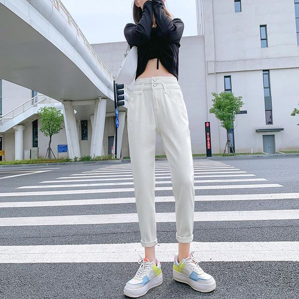 women's jeans 2021 autumn straight loose high waist cropped tappered slimming daddy pants medium fashion style, Blue
women's jeans 2021 autumn straight loose high waist cropped tappered slimming daddy pants medium fashion style, Blue