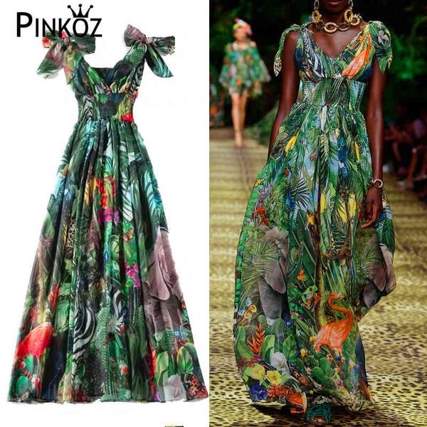 runway designer luxury maxi dress party dinner v-neck lace up bow waist sleeveless robe tropical print 210421, White
runway designer luxury maxi dress party dinner v-neck lace up bow waist sleeveless robe tropical print 210421, White