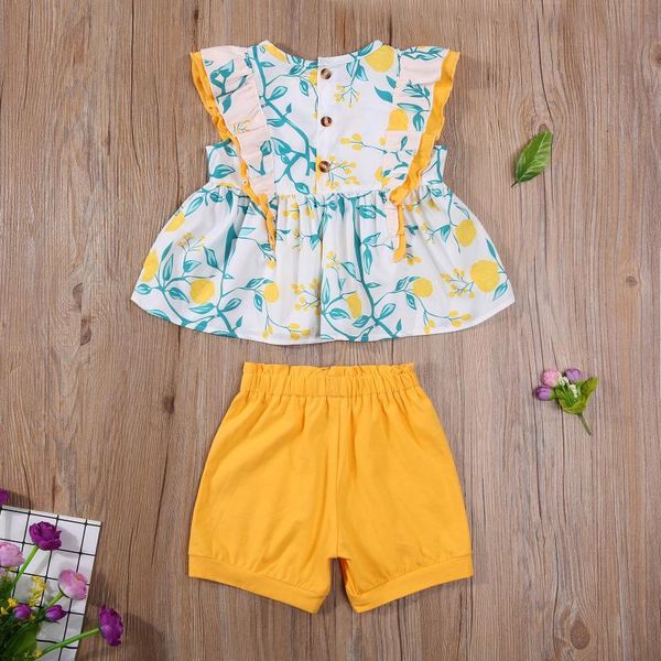 girls casual two-piece clothes set round collar sleeveless printed pattern and solid color shorts clothing sets, White
girls casual two-piece clothes set round collar sleeveless printed pattern and solid color shorts clothing sets, White