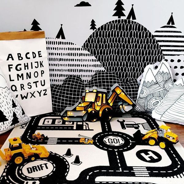 carpets ins highway kids' play mat adventure crawling game 100% cotton canvas climbing pad nordic baby style
carpets ins highway kids' play mat adventure crawling game 100% cotton canvas climbing pad nordic baby style