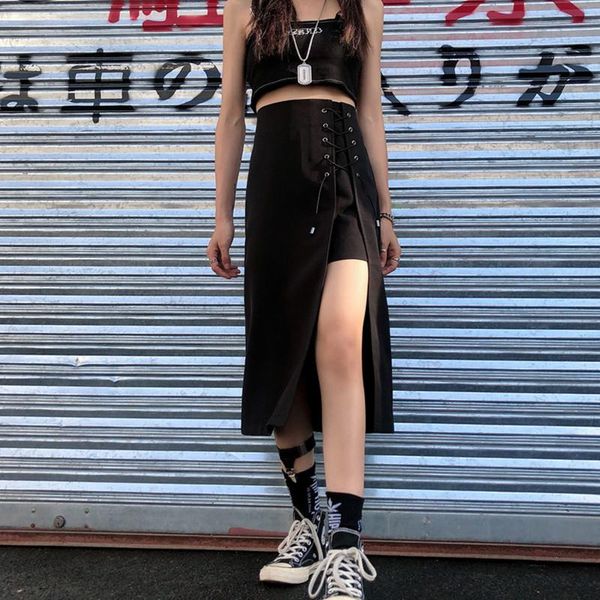 skirts ruibbit spring autumn punk gothic harajuku black skirt fashion loose female long bandage half-length 4xl
skirts ruibbit spring autumn punk gothic harajuku black skirt fashion loose female long bandage half-length 4xl