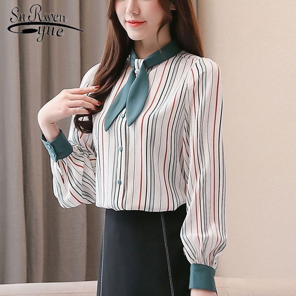 spring fashion women chiffon blouse women bow-tie long-sleeved shirt office lady shirts 2812 50 210521, White
spring fashion women chiffon blouse women bow-tie long-sleeved shirt office lady shirts 2812 50 210521, White