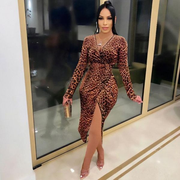 casual dresses dpsde 2021 spring fashion street girl style long sleeve deep v leopard grain mid, Black;gray
casual dresses dpsde 2021 spring fashion street girl style long sleeve deep v leopard grain mid, Black;gray