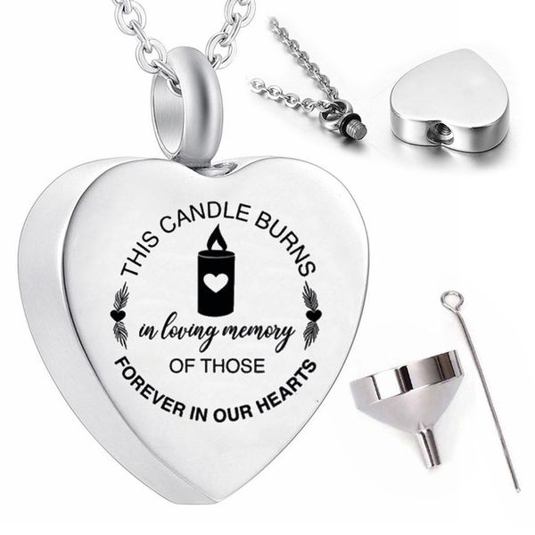 funeral souvenirs pendant candle cremation jewelry for women men ashes necklace urn, Silver
funeral souvenirs pendant candle cremation jewelry for women men ashes necklace urn, Silver