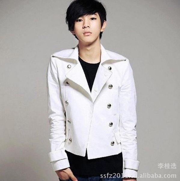 lager size men clothing singer korean version of fashion suit stage performance jacket costumes / s-2xl men's suits & blazers, White;black
lager size men clothing singer korean version of fashion suit stage performance jacket costumes / s-2xl men's suits & blazers, White;black