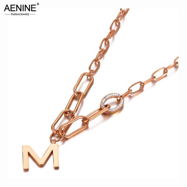pendant necklaces aenine goth titanium stainless steel clay crystal m letter necklace for women trendy chain & link an20099, Silver
pendant necklaces aenine goth titanium stainless steel clay crystal m letter necklace for women trendy chain & link an20099, Silver
