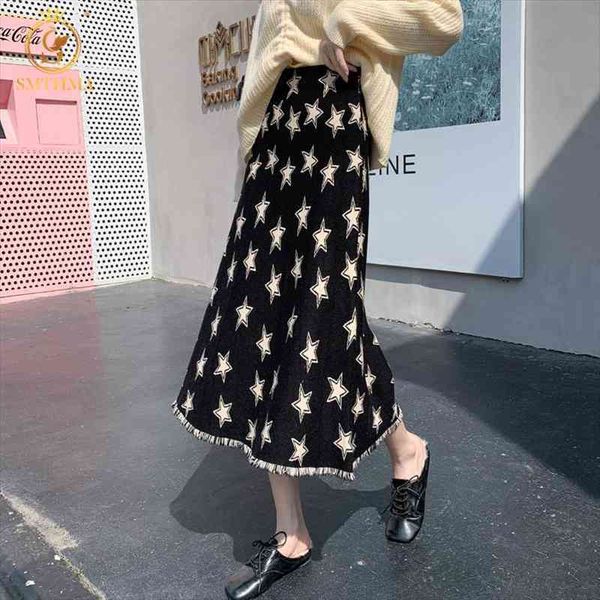 tassel knitted skirt for women autumn and winter mid-length a-line skirt high-waist female elegant saia, Black
tassel knitted skirt for women autumn and winter mid-length a-line skirt high-waist female elegant saia, Black