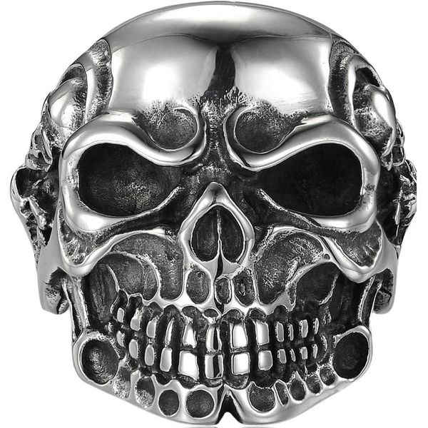 punk gothic rock personality skull casting men's ring titanium steel ringhy3t, Golden;silver
punk gothic rock personality skull casting men's ring titanium steel ringhy3t, Golden;silver