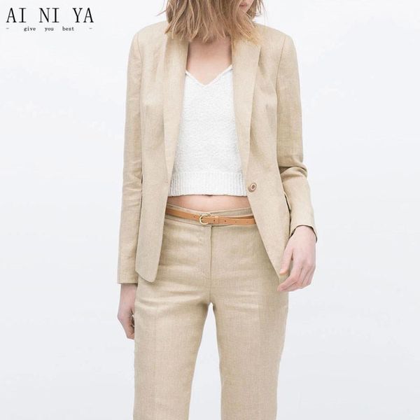 khaki pant suits casual office uniform women business formal female work wear 2 piece set trouser suit custom women's two pants, White
khaki pant suits casual office uniform women business formal female work wear 2 piece set trouser suit custom women's two pants, White