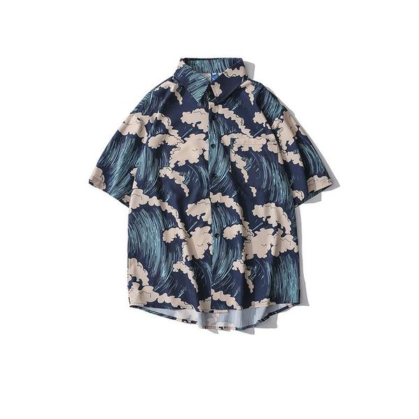 ethnic clothing shirt 2021 men's summer thin hawaiian wave print lapel fashion trend loose casual beach wear short sleeve, Red
ethnic clothing shirt 2021 men's summer thin hawaiian wave print lapel fashion trend loose casual beach wear short sleeve, Red
