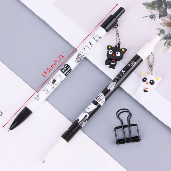 2pcs 0.5mm cartoon cat pendant mechanical pencil plastic automatic pencils pen k92f refills, Black;red
2pcs 0.5mm cartoon cat pendant mechanical pencil plastic automatic pencils pen k92f refills, Black;red