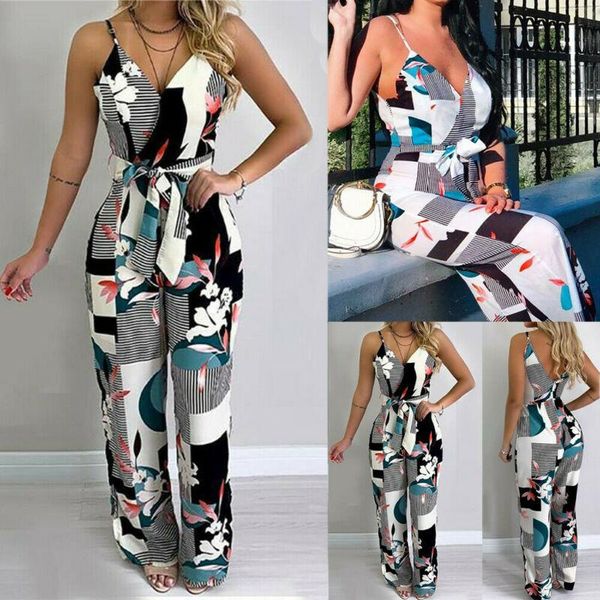 women's jumpsuits & rompers women summer casual sleeveless jumpsuit loose wide leg pants suit ladies v-neck strap patterm fashion cloth, Black;white
women's jumpsuits & rompers women summer casual sleeveless jumpsuit loose wide leg pants suit ladies v-neck strap patterm fashion cloth, Black;white