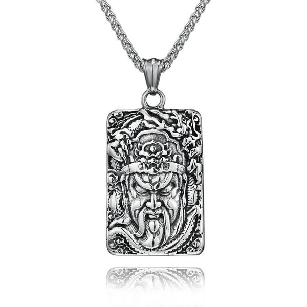 pendant necklaces jhsl male men guanyu pendants silver color metal 60cm stainless steel chain fashion jewelry 2021
pendant necklaces jhsl male men guanyu pendants silver color metal 60cm stainless steel chain fashion jewelry 2021