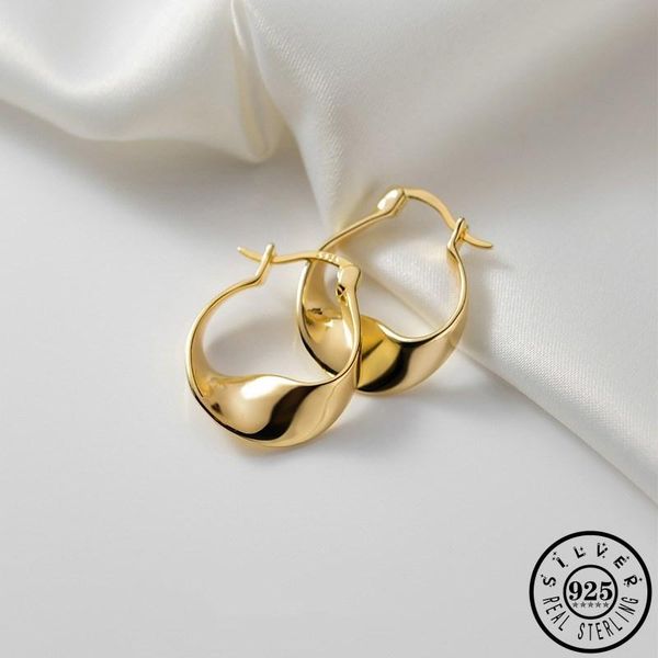 hoop & huggie 925 sterling silver statement geometric wave shape gold color plated earrings jewelry for women, Golden;silver
hoop & huggie 925 sterling silver statement geometric wave shape gold color plated earrings jewelry for women, Golden;silver