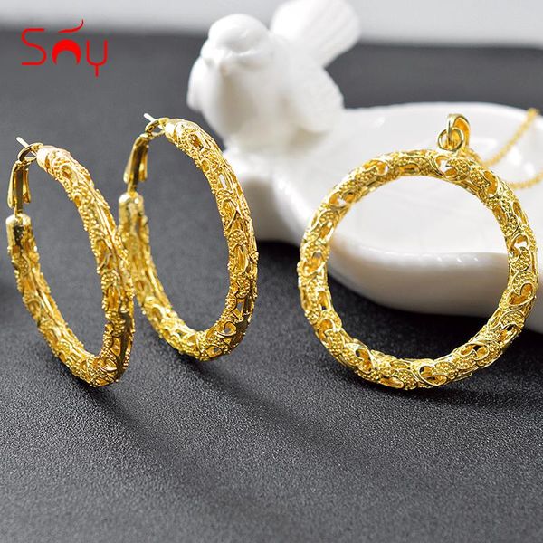 earrings & necklace sunny jewelry romantic sets for women pendant big findings party engagement flower, Silver
earrings & necklace sunny jewelry romantic sets for women pendant big findings party engagement flower, Silver