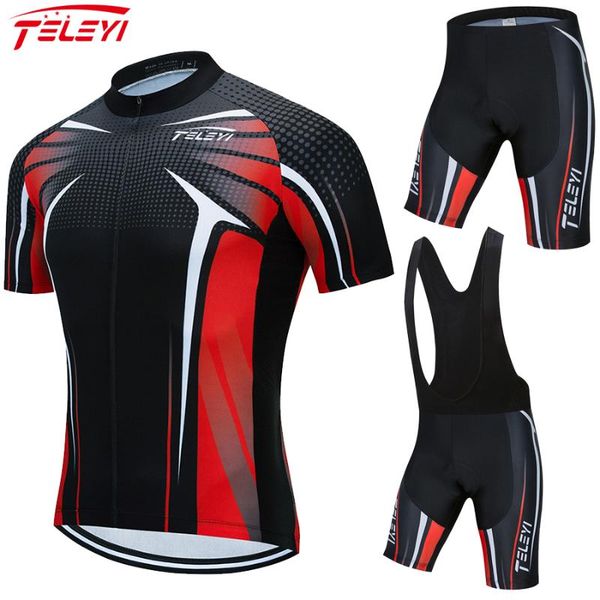 racing sets teleyi 2021 cycling jersey 20d bib set mtb bike shorts suit ropa ciclismo mens summer quick dry bicycle clothing maillot culotte, Black;blue
racing sets teleyi 2021 cycling jersey 20d bib set mtb bike shorts suit ropa ciclismo mens summer quick dry bicycle clothing maillot culotte, Black;blue