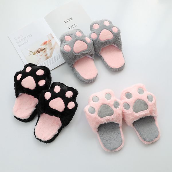 fuzzy plush slippers cats pad cartoon animal pink grey bear paw black girls anti-slip indoor floor shoes kids girls xmas gift
fuzzy plush slippers cats pad cartoon animal pink grey bear paw black girls anti-slip indoor floor shoes kids girls xmas gift