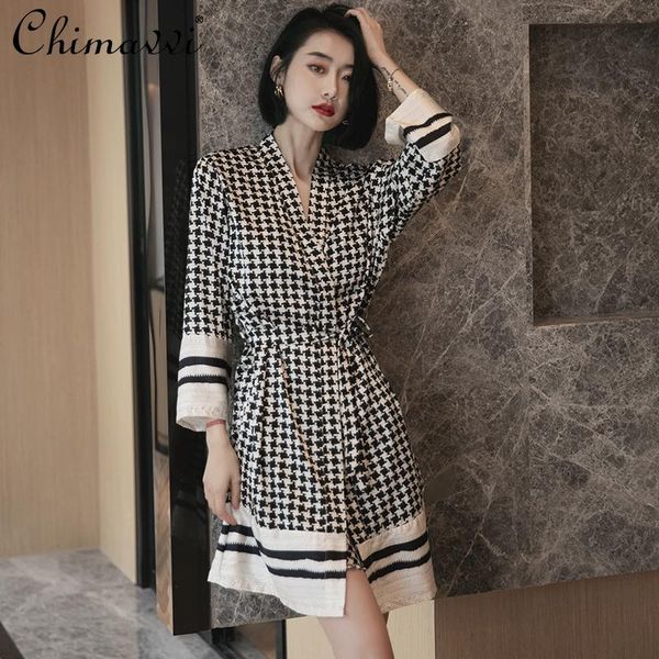 women's sleepwear pajamas women spring thin houndstooth silk nightdress 2pcs set sling with chest pad long sleeve robes nightgown, Black;red
women's sleepwear pajamas women spring thin houndstooth silk nightdress 2pcs set sling with chest pad long sleeve robes nightgown, Black;red