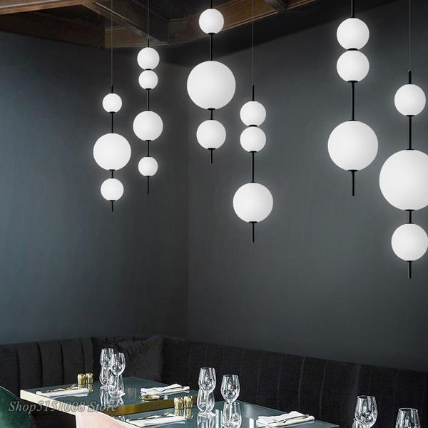 pendant lamps modern simple led glass ball lights restaurant kitchen hanging light fixture cafe bar bedroom dining room
pendant lamps modern simple led glass ball lights restaurant kitchen hanging light fixture cafe bar bedroom dining room