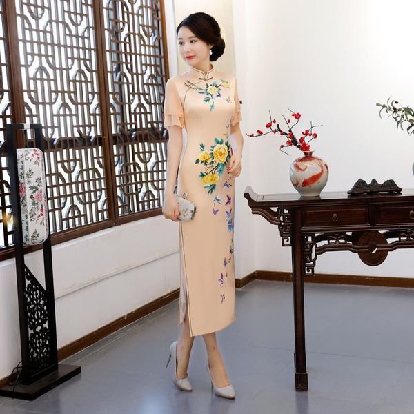 loose bud sleeve lady marry cheongsam straight dresses print traditional chinese style skirt long satin qipao gown -3xl ethnic clothing, Red
loose bud sleeve lady marry cheongsam straight dresses print traditional chinese style skirt long satin qipao gown -3xl ethnic clothing, Red