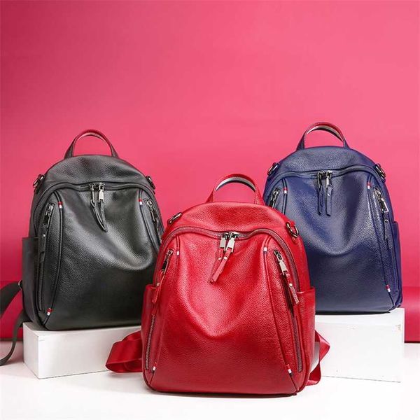 genuine leather girls backpack shoulders bag for women daily travel female fashion women's daypack bags ladies backpacks 211025
genuine leather girls backpack shoulders bag for women daily travel female fashion women's daypack bags ladies backpacks 211025