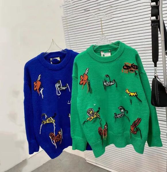 sweaters letterg agu brand cci designer small animal tassel wool sweater sweater casual loose, White;black
sweaters letterg agu brand cci designer small animal tassel wool sweater sweater casual loose, White;black