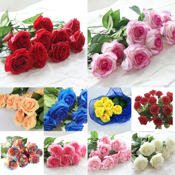 -10 pcs latex real touch rose decor artificial flowers silk floral wedding bouquet home party design flower decorative & wreaths
-10 pcs latex real touch rose decor artificial flowers silk floral wedding bouquet home party design flower decorative & wreaths