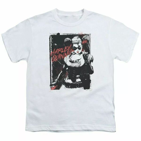 harley quinn house call kids youth t shirt licensed joker dc comics tee white, White;black 
harley quinn house call kids youth t shirt licensed joker dc comics tee white, White;black