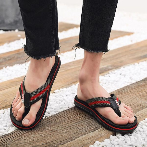 slippers non-slip big size flip flops men summer beach brand fashion breathable casual 1.4, Black
slippers non-slip big size flip flops men summer beach brand fashion breathable casual 1.4, Black