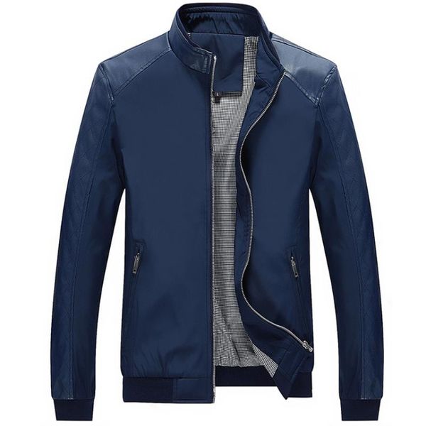 men's jackets 5xl spring pu patchwork casual thin solid slim male coats brand clothing, Black;brown
men's jackets 5xl spring pu patchwork casual thin solid slim male coats brand clothing, Black;brown